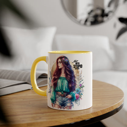 Mug - Not With Stupid Anymore Humoristic 11oz Accent Mug