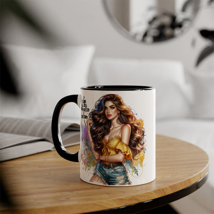 Funny Accent Mug - My Taste in Men is Probably a Disability Humor 11oz Cup