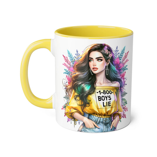 1-800-BOYS-LIE Chic Floral Accent Mug, 11oz Coffee Cup, Cute Gift for Her, Trendy Floral Drinkware, Ideal for Birthdays, Best Friend Gift, Unique [...]