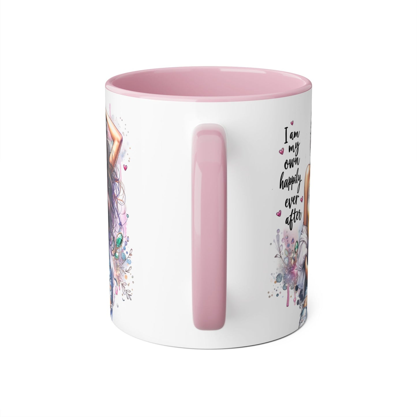 Inspirational Accent Mug - "I Am My Own Happily Ever After" 11oz Coffee Cup