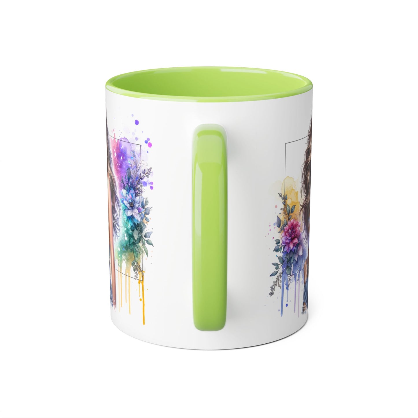 Thank U, Next Vibrant Floral Accent Mug | Unique Coffee Cup, Gift for Her, Artful Drinkware, Boho Style, Colorful Tea Mug, Inspirational Design
