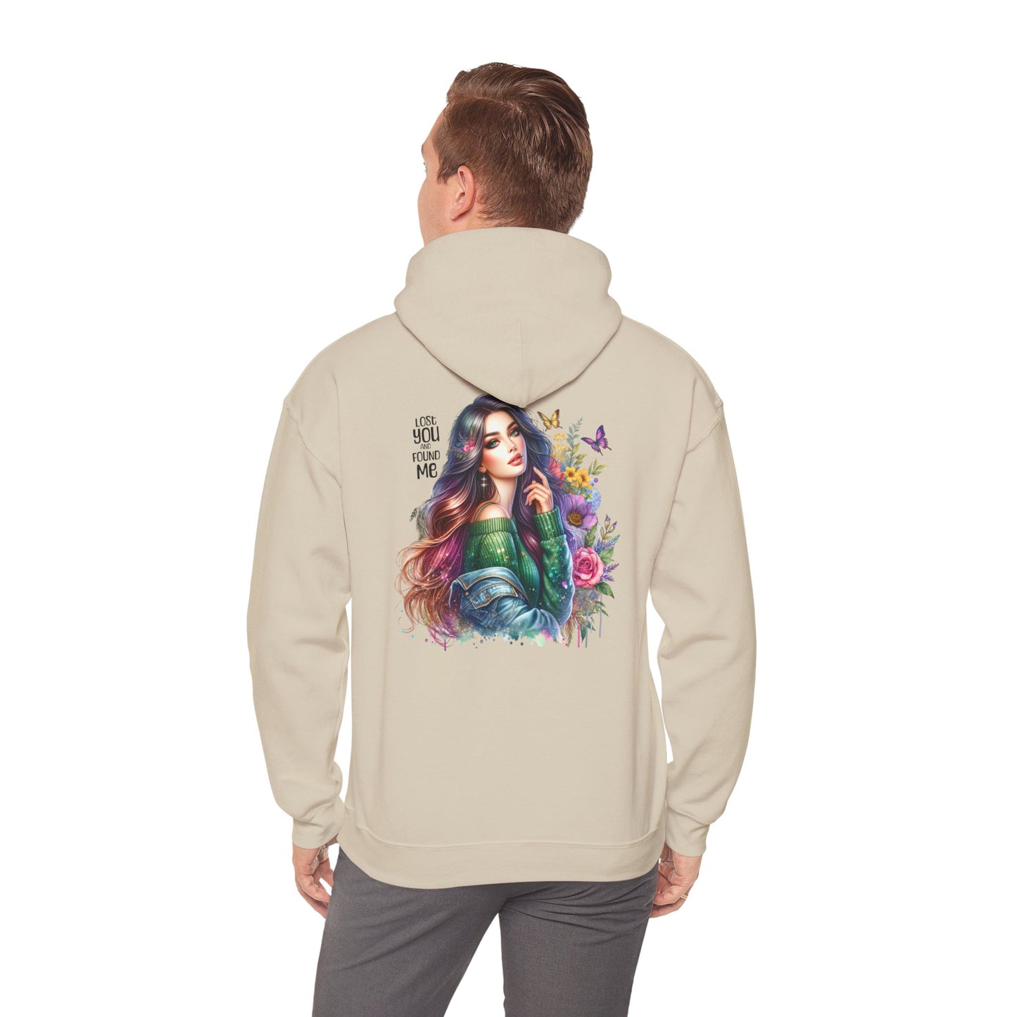 Breakup Hoodie - Unisex Hooded Sweatshirt Lost You and Found Me Design