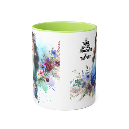 Funny Accent Mug - My Taste in Men is Probably a Disability Humor 11oz Cup