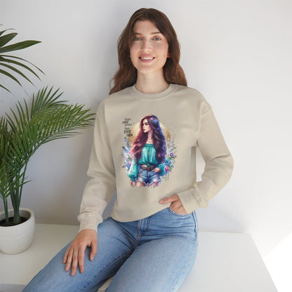 I Don`t  Make Mistakes, I Just Date Them Colorful Bohemian Crewneck Sweatshirt, Cozy Apparel, Unique Gift, Casual Wear, Inspirational Fashion, Artist Design