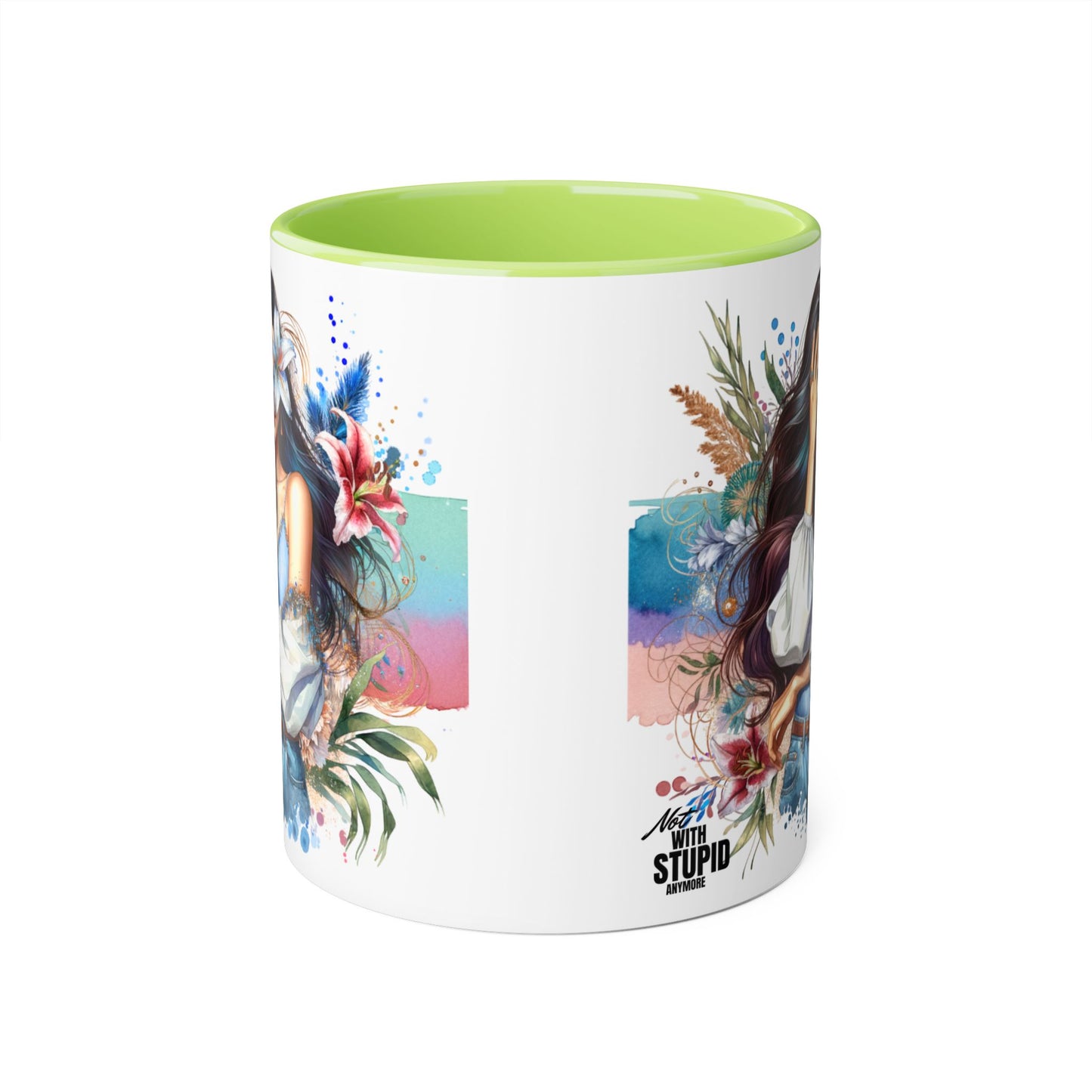 Mug - Not With Stupid Anymore Humoristic 11oz Accent Mug