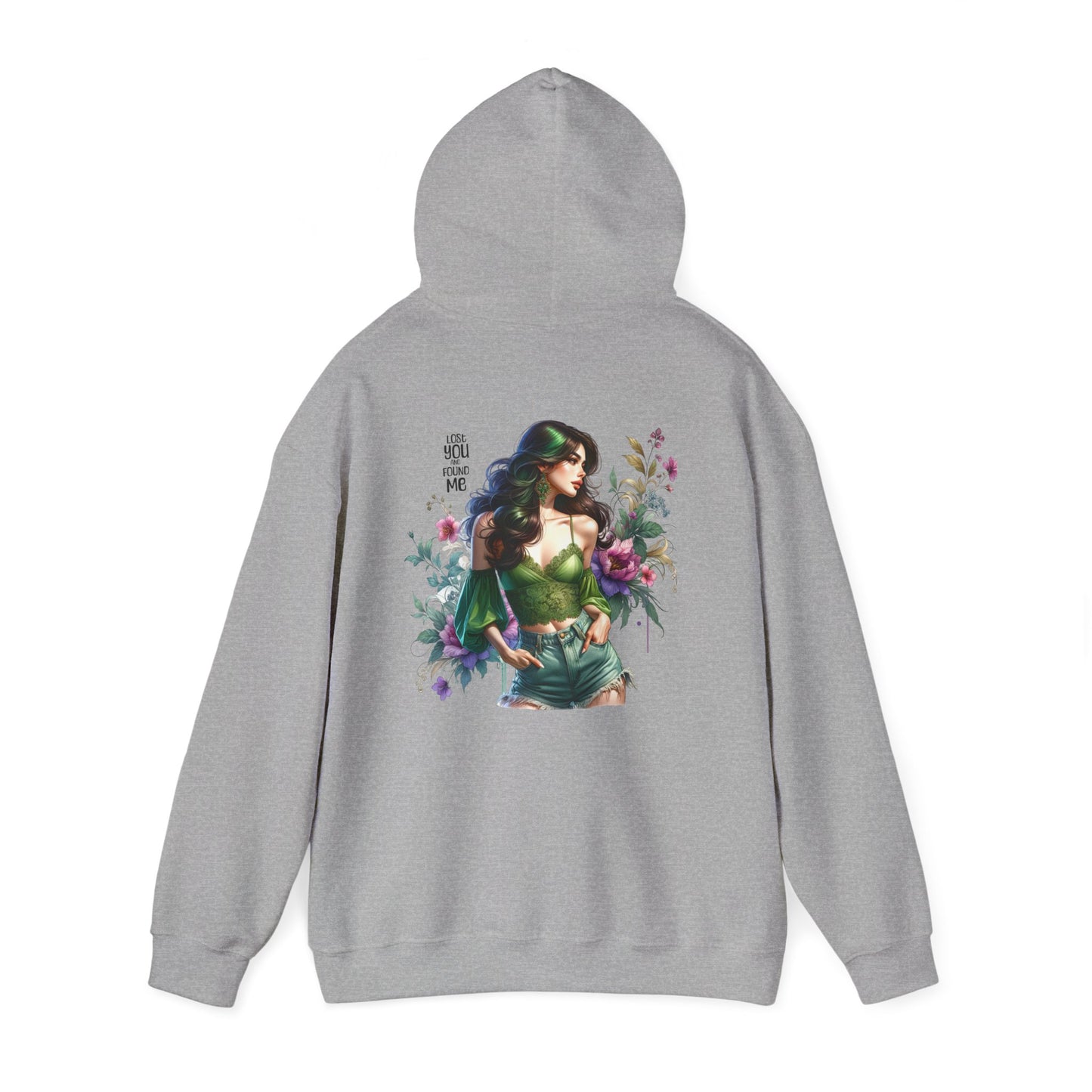 Breakup Hoodie - Unisex Hooded Sweatshirt Lost You and Found Me Design
