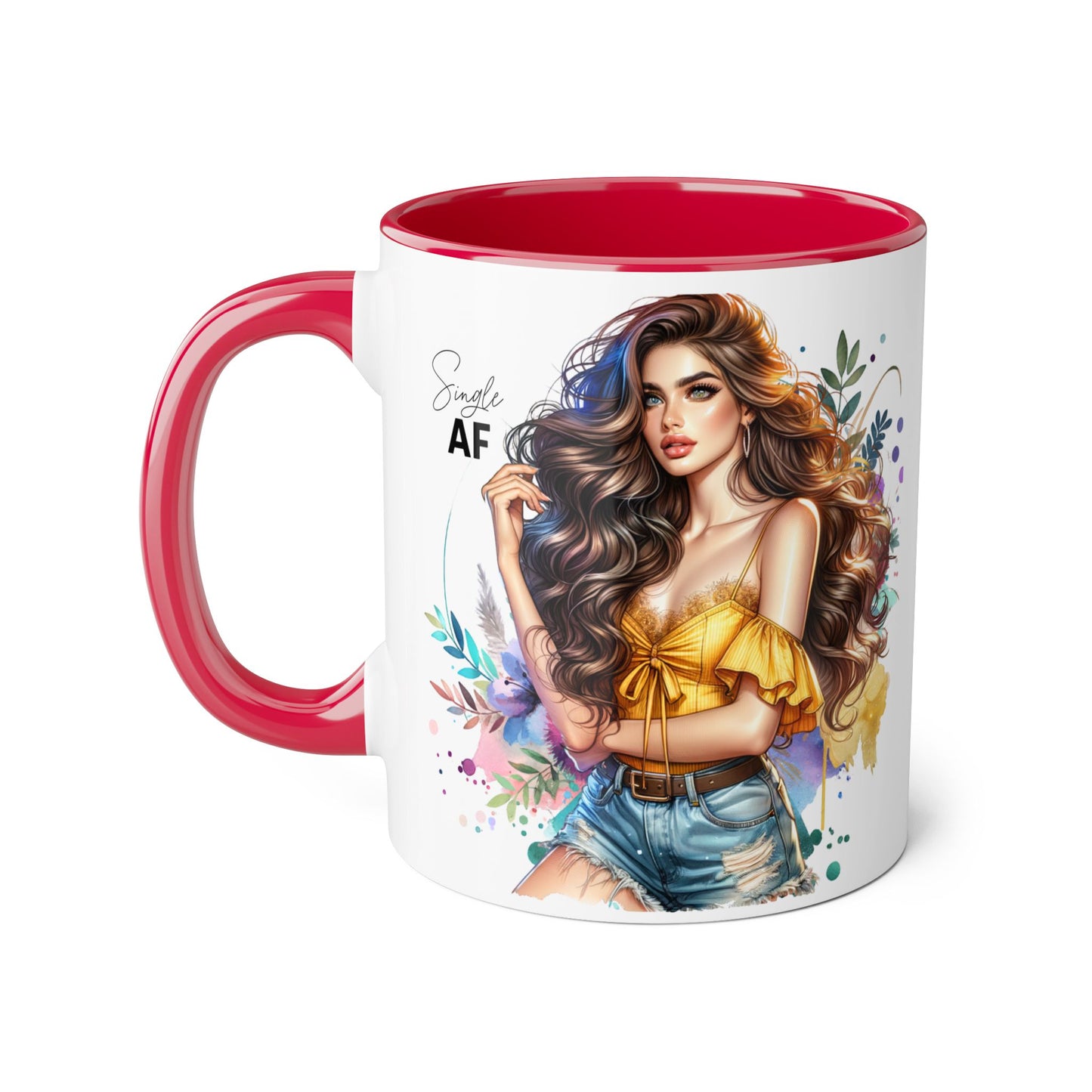 Single AF Stylish Coffee Mug, Unique Gift for Her, Sassy Accent Mug, Birthday Present, Self-Care Reminder, Home Decor