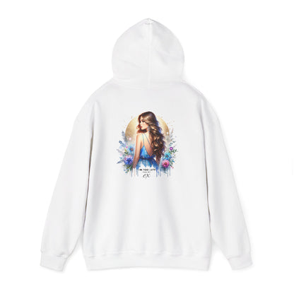 I'm Too Cute For My Ex Elegant Floral Art Hoodie - Perfect Comfort for Art Lovers, Cozy Streetwear, Symbol of Self-Expression, Gift for Friends, Stylish Layering