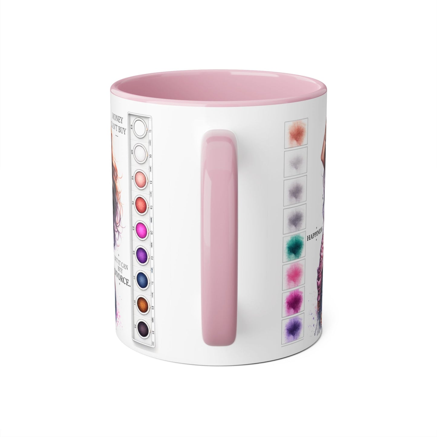 Money Can't Buy Happiness But It Can Buy Divorce Humoristic  Mug, Funny Coffee Cup for Women, Gift for Best Friend, Brighten Your Day with Laughs, Inspirational Drinkware