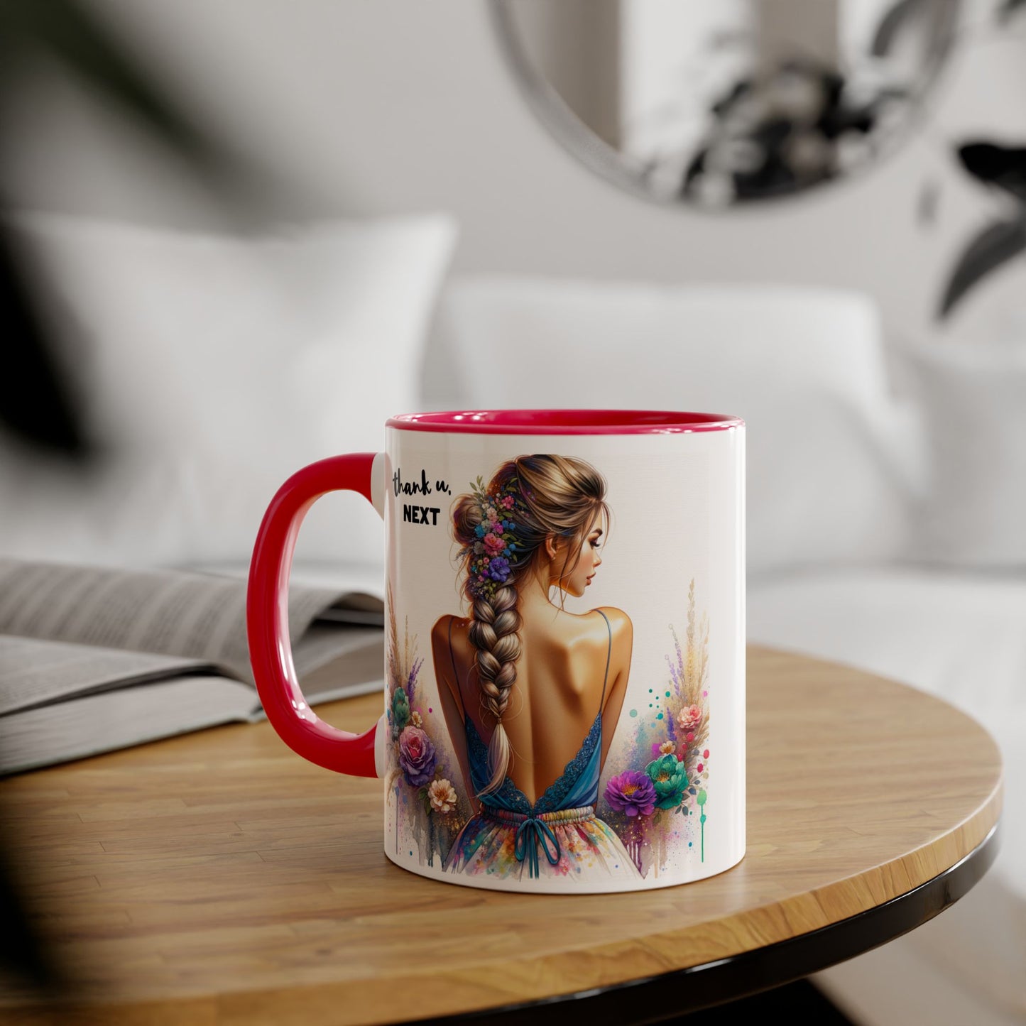 Thank U, Next Colorful Floral Thank You Mug - Perfect Gift for Friends, Birthdays, Celebrations, Coffee Lovers, Tea Time