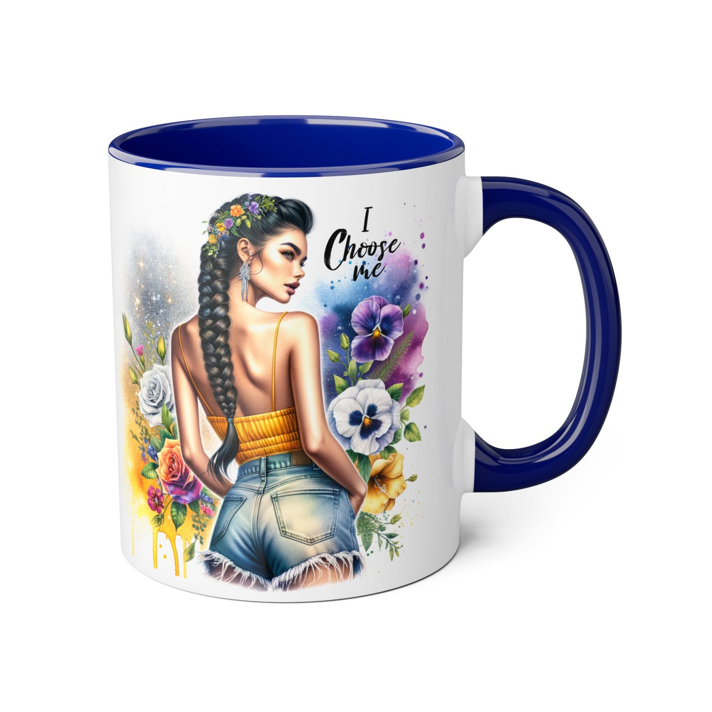 I Choose Me Empowering Accent Mugs, Coffee Cup for Self-Love, Inspirational Drinkware, Gifts for Her, Motivational Home Decor