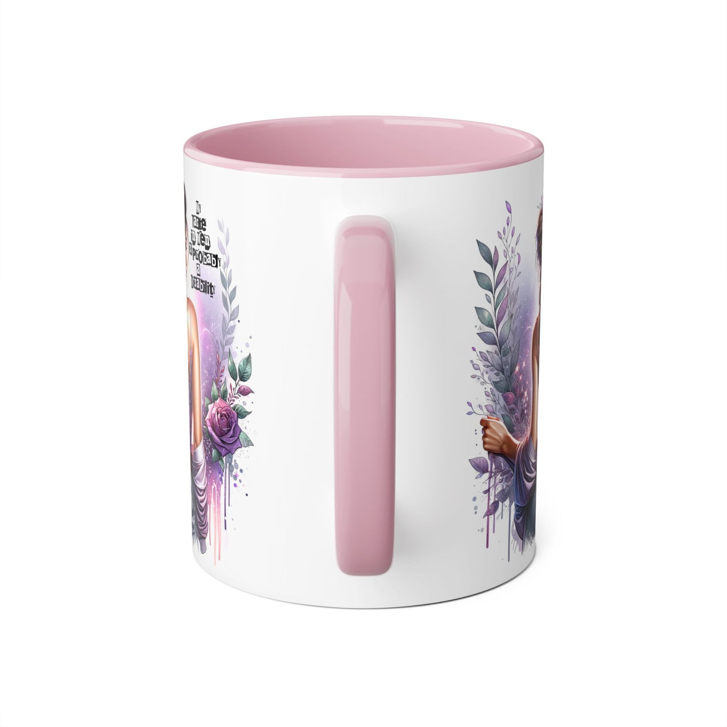 Funny Accent Mug - My Taste in Men is Probably a Disability Humor 11oz Cup
