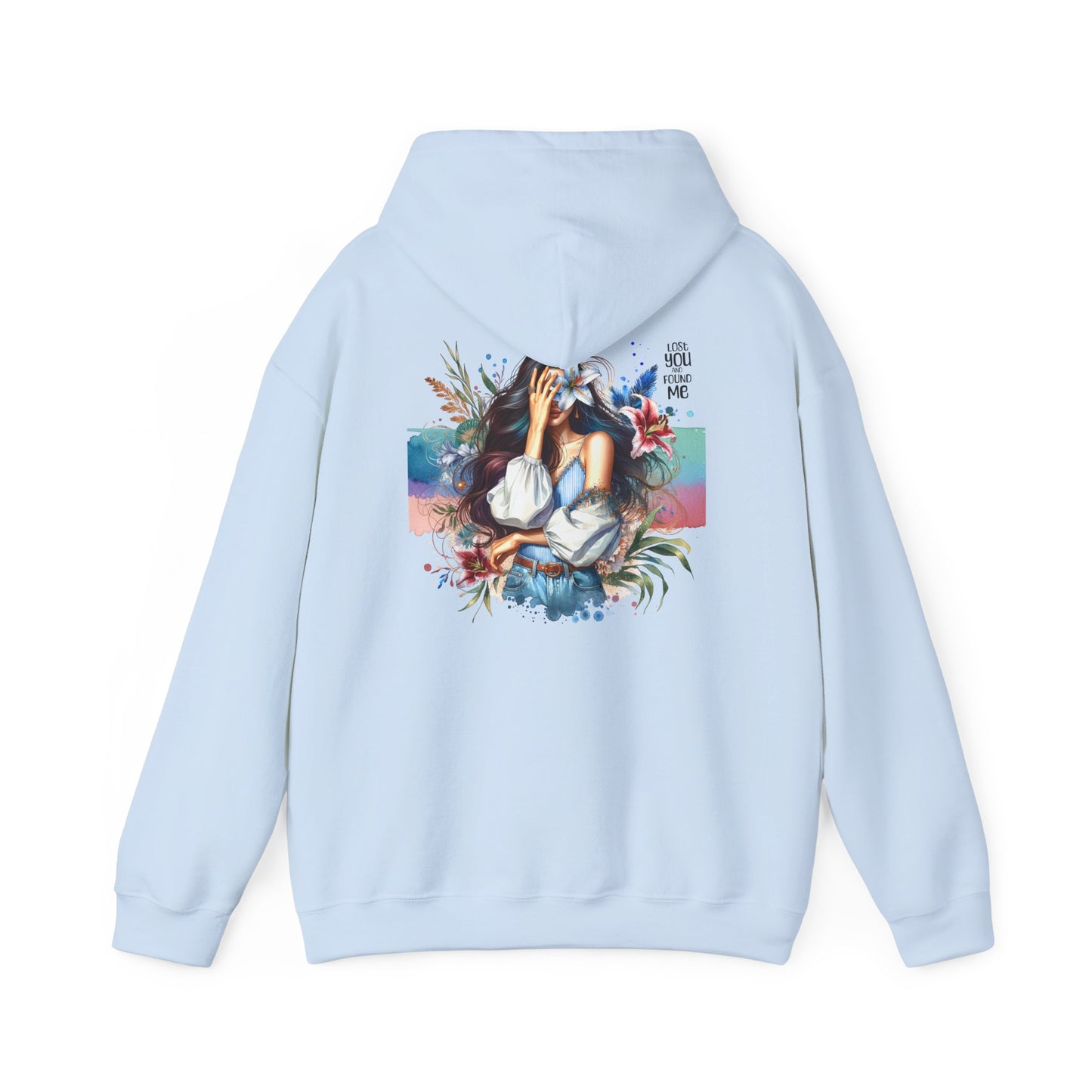 Breakup Hoodie - Unisex Hooded Sweatshirt Lost You and Found Me Design