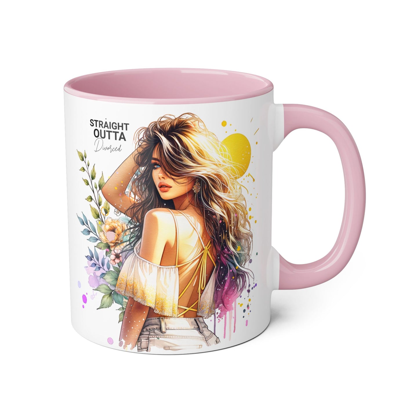 Artistic Accent Mug – Celebrate Your Creativity, Straight Outta Divorced Humoristic , Floral Design Coffee Cup, Perfect for Gifts & Home Decor, [...]