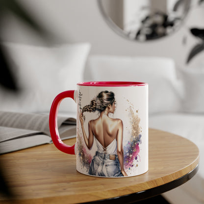 I Was Married Before But I'm Better Now Humoristic Artistic Accent Mug, 11oz | Vibrant Coffee Cup, Gift for Her, Inspirational Decor, Stylish Drinkware, Unique Artwork