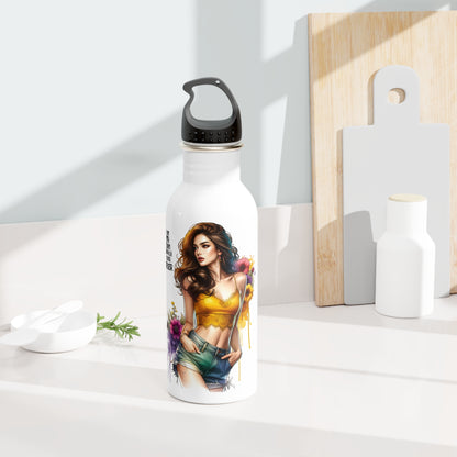I Am My Own Happily Ever After Stylish Stainless Steel Water Bottle - Inspirational Fitness Water Bottle, Reusable Travel Flask, Eco-Friendly Gift, Floral Design, [...]