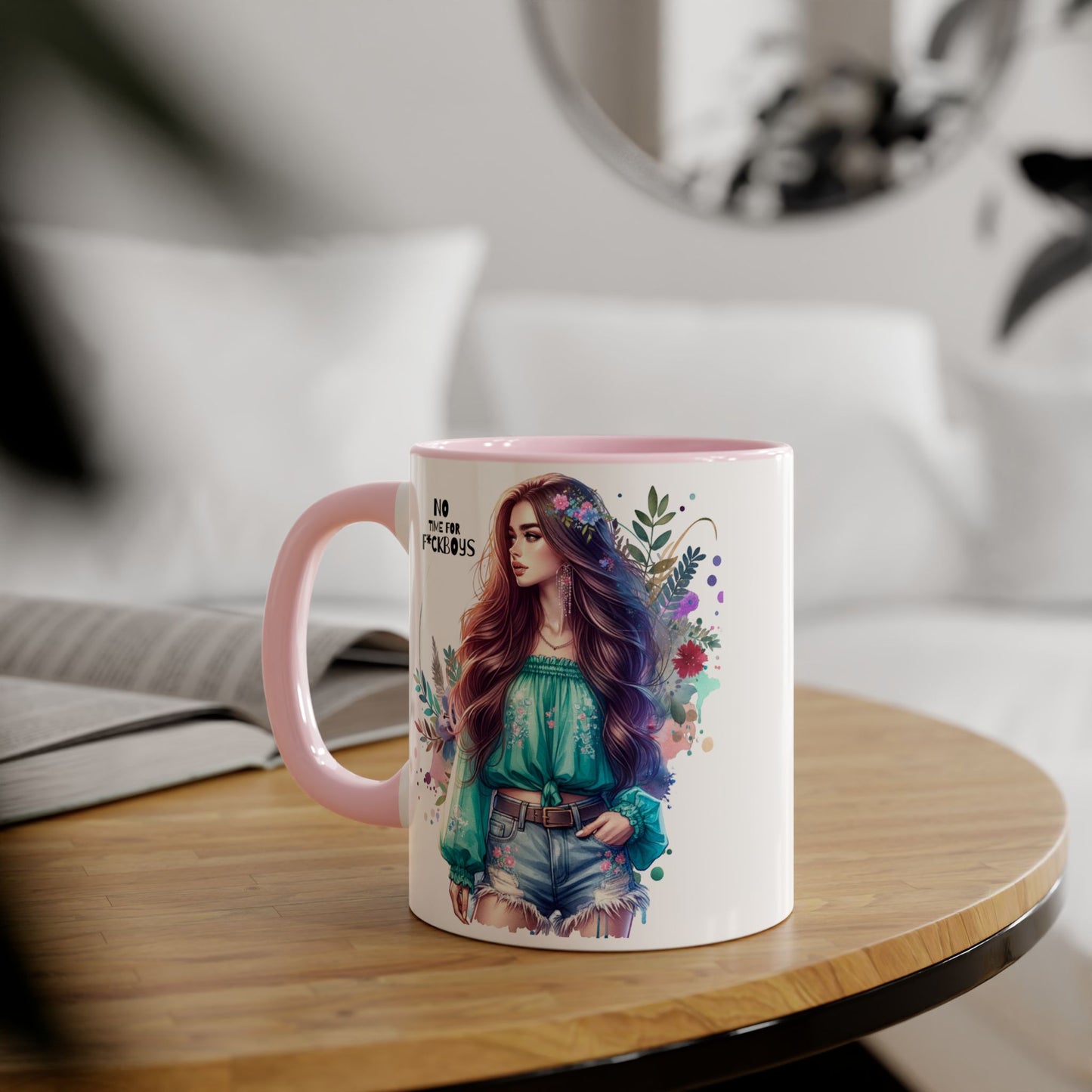 Funny Accent Mug - No Time For F*boys 11oz