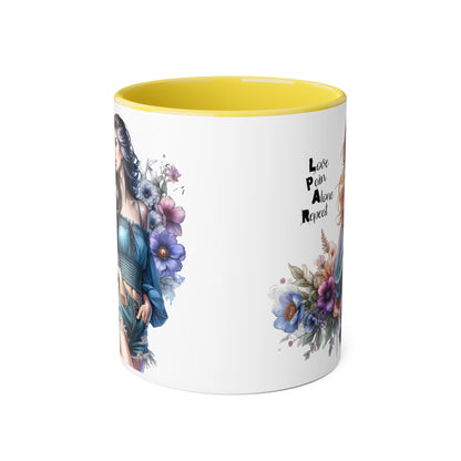 Bohemian Accent Mug, 11oz - Perfect Gift for Art Lovers, Home Decor, Coffee, Tea, Inspirational Quotes, Unique Artwork