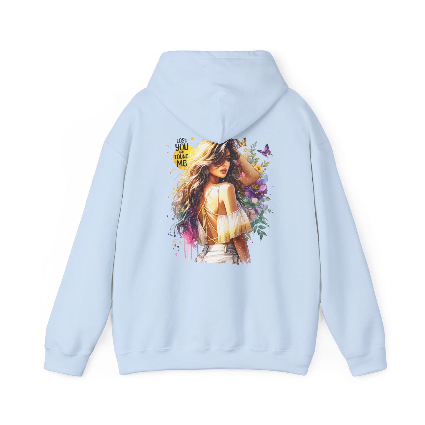 Breakup Hoodie - Unisex Hooded Sweatshirt Lost You and Found Me Design