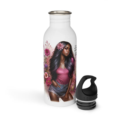 I Am My Own Happily Ever After Floral Art Stainless Steel Water Bottle - Inspiring Style for Every Adventure