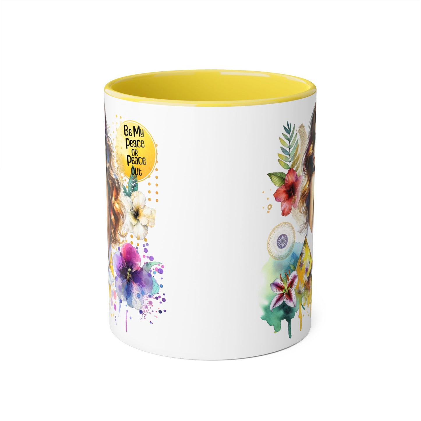 Mug - Be My Peace or Peace Out Accent Mug 11oz