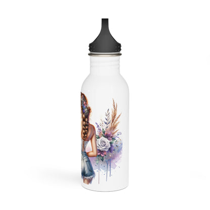 I'm Too Cute For My Ex Boho Floral Water Bottle | Stylish Stainless Steel Drinkware, Eco-Friendly Gift, Summer Hydration, Inspirational Quotes