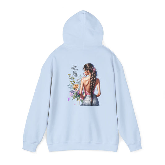 I Don`t  Make Mistakes, I Just Date Them Bohemian Floral Sweatshirt, Comfortable Everyday Hoodie for Women, Perfect Gift for Birthdays, Festivals, Casual Outings
