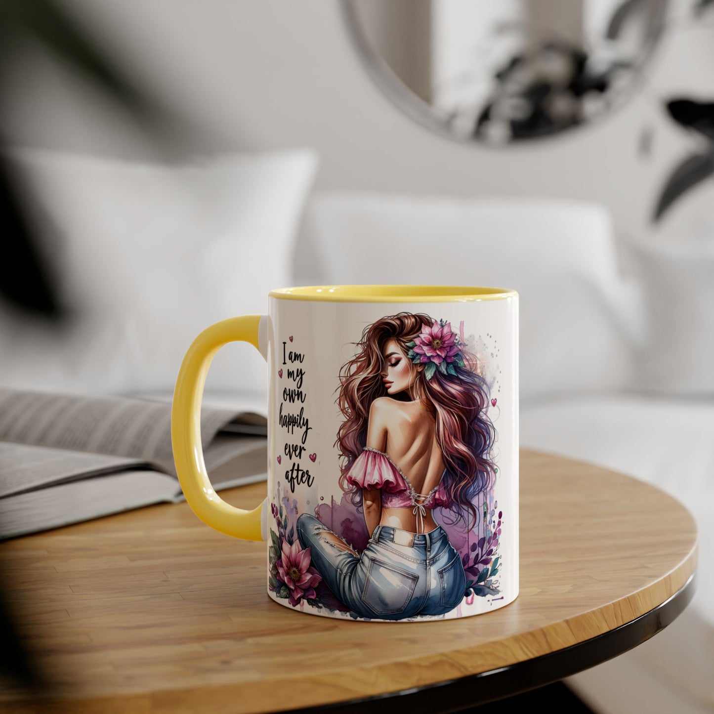 I Am My Own Happily Ever After Empowering Self-Love Accent Mug - 11oz