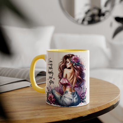 I Am My Own Happily Ever After Empowering Self-Love Accent Mug - 11oz