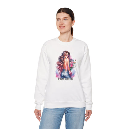 1-800-Boys-Lie Stylish Floral Graphic Sweatshirt, Cozy Crewneck Sweatshirt for Women, Gift for Her, Casual Fashion Top, Spring Wardrobe Essential