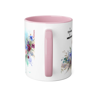 Survivor Accent Mug, Inspirational Gift Mug, Unique Art Coffee Cup, Self-Care Mug for Her, Perfect for Friendship, Recovery Gift