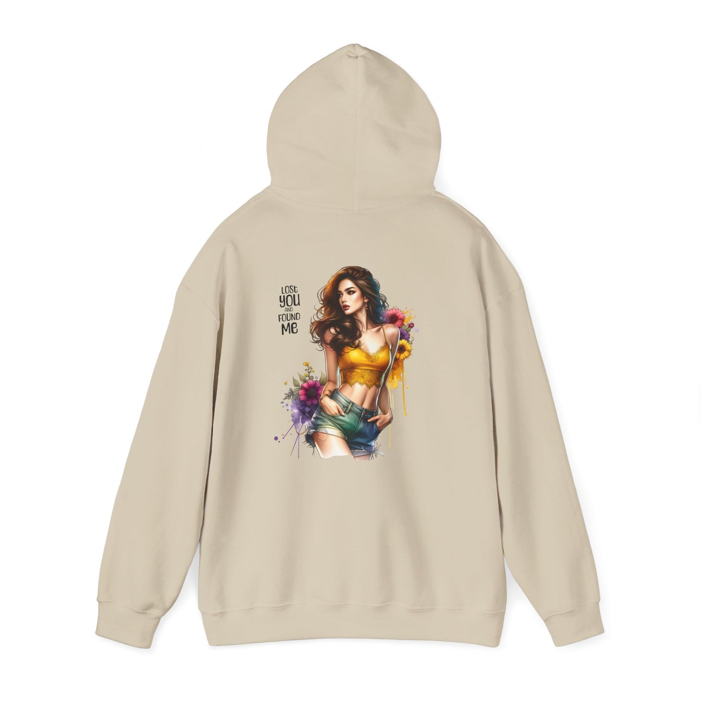 Breakup Hoodie - Unisex Hooded Sweatshirt Lost You and Found Me Design