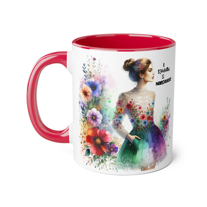 Colorful Floral Quotes Coffee Mug, Gift for Flower Lovers, Inspirational Mug, Unique Tea Cup, Perfect for Birthdays
