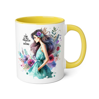 Funny Accent Mug - My Taste in Men is Probably a Disability Humor 11oz Cup