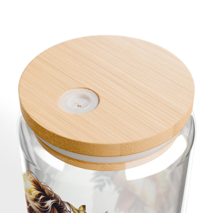 Lost You and Found Me Stylish Sipper Glass, 16oz - Floral Design Drinkware, Perfect for Summer Gatherings, Gift for Friends, Eco-Friendly, Home Decor