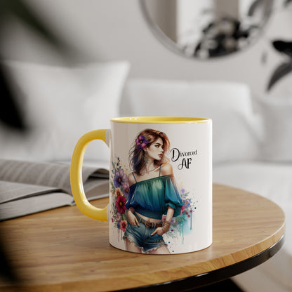 Divorced AF Accent Mug