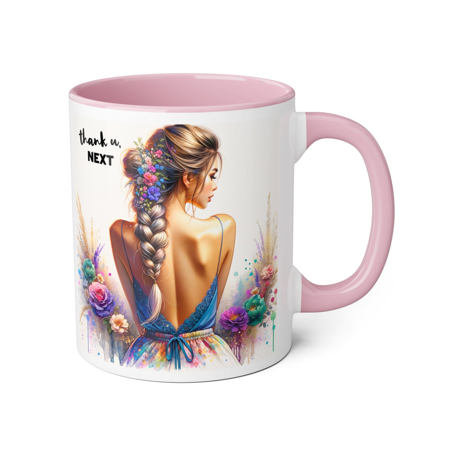 Thank U, Next Colorful Floral Thank You Mug - Perfect Gift for Friends, Birthdays, Celebrations, Coffee Lovers, Tea Time