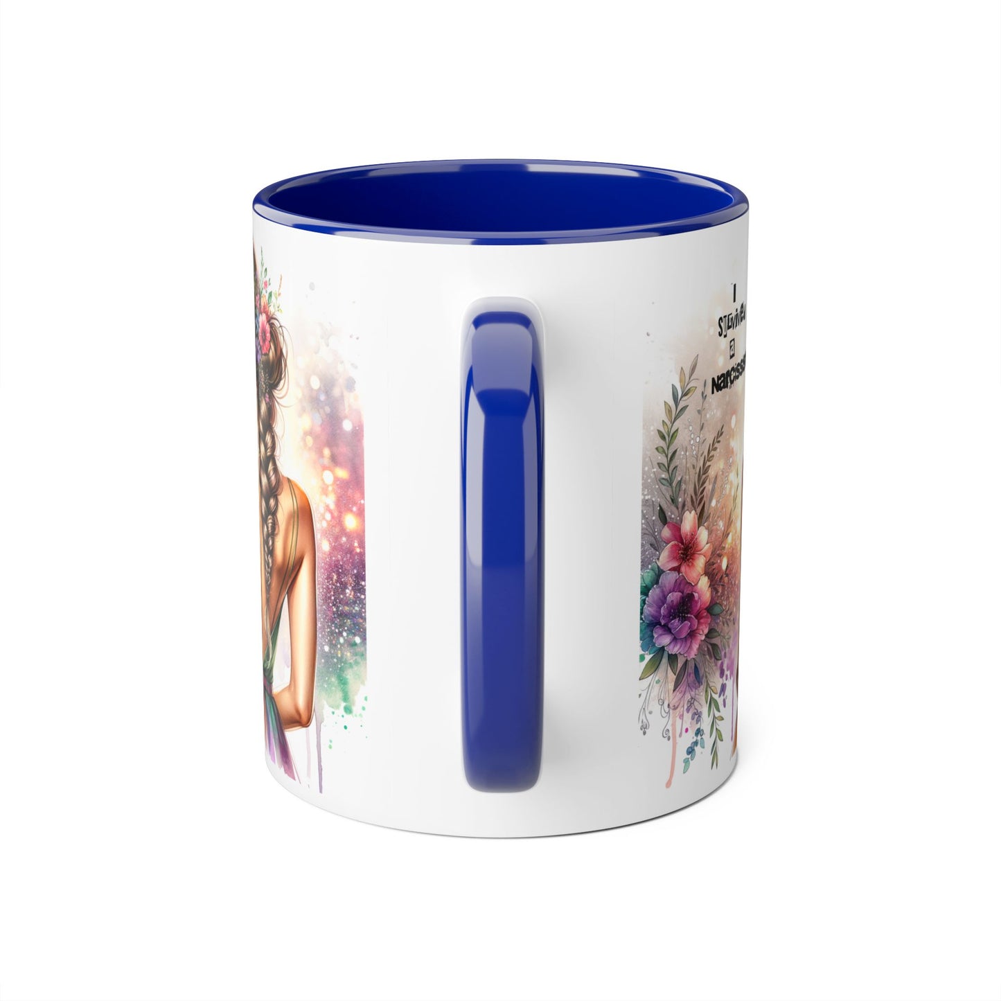 Colorful Floral Accent Mug