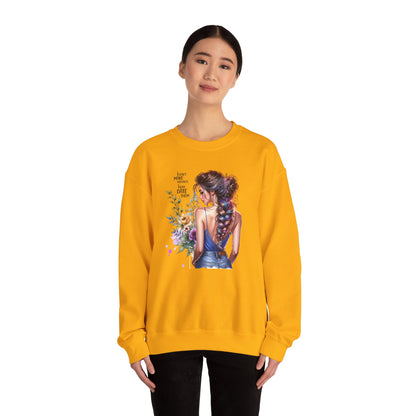 I Don`t  Make Mistakes, I Just Date Them Floral Illustration Crewneck Sweatshirt, Cozy Gift for Her, Casual Fashion, Spring Wardrobe Essential, Art Lover Apparel