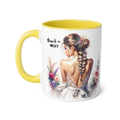 Thank U, Next Boho Floral Accent Mug