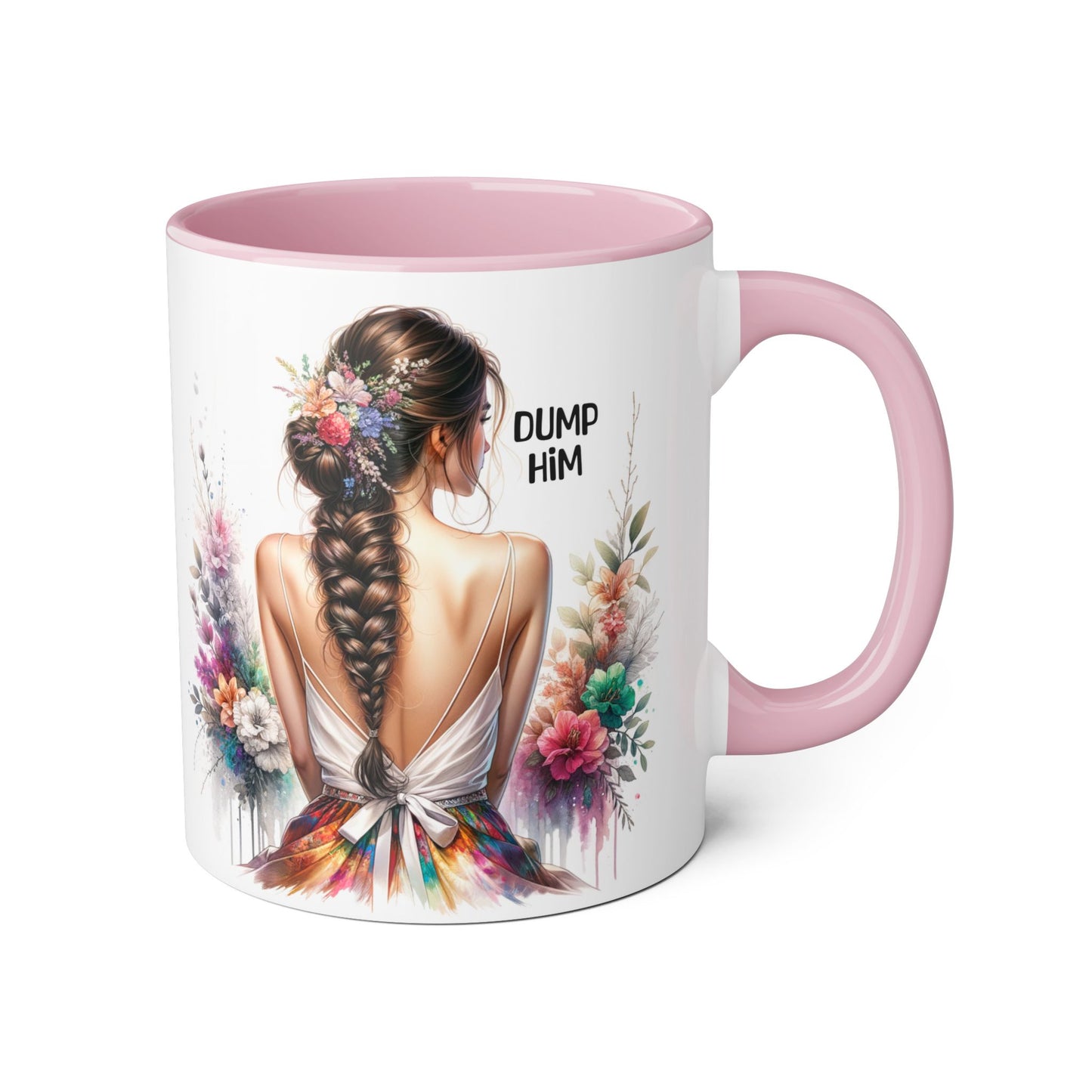 Dump Him Accent Mug