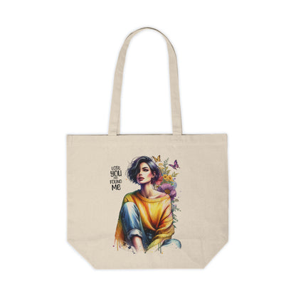 Lost You and Found Me Stylish Canvas Tote Bag - Eco-Friendly Shopping, Beach Days, Gift for Her, Art Inspired, Statement Accessories