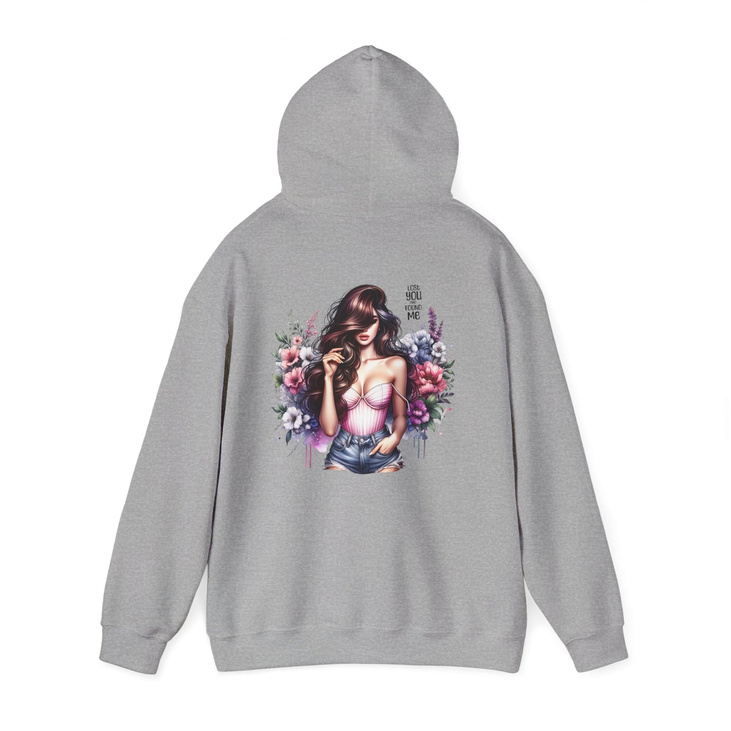 Breakup Hoodie - Unisex Hooded Sweatshirt Lost You and Found Me Design