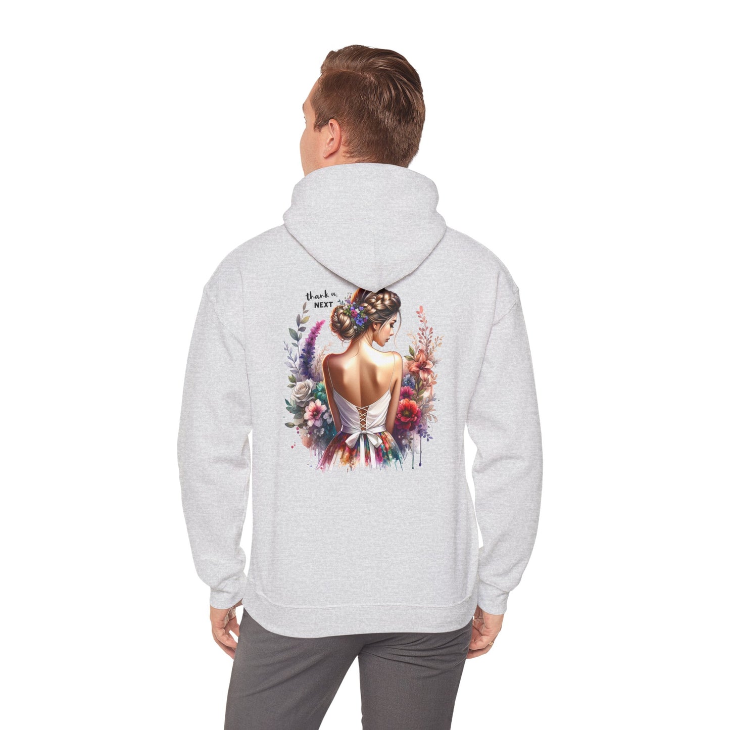 Thank U, Next Elegant Floral Hoodie for Women - Cozy Unisex Sweatshirt for Everyday Wear, Gift for Her, Art-Inspired Sweatshirt, Fashionable [...]