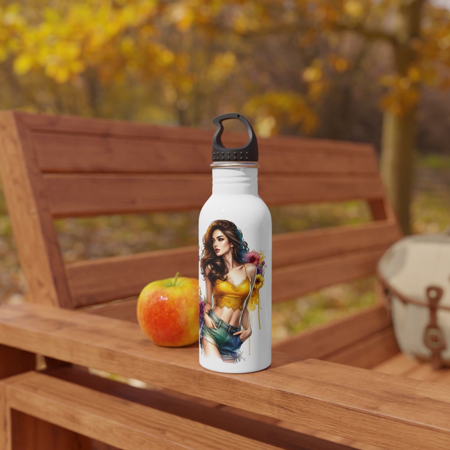 I Am My Own Happily Ever After Stylish Stainless Steel Water Bottle - Inspirational Fitness Water Bottle, Reusable Travel Flask, Eco-Friendly Gift, Floral Design, [...]