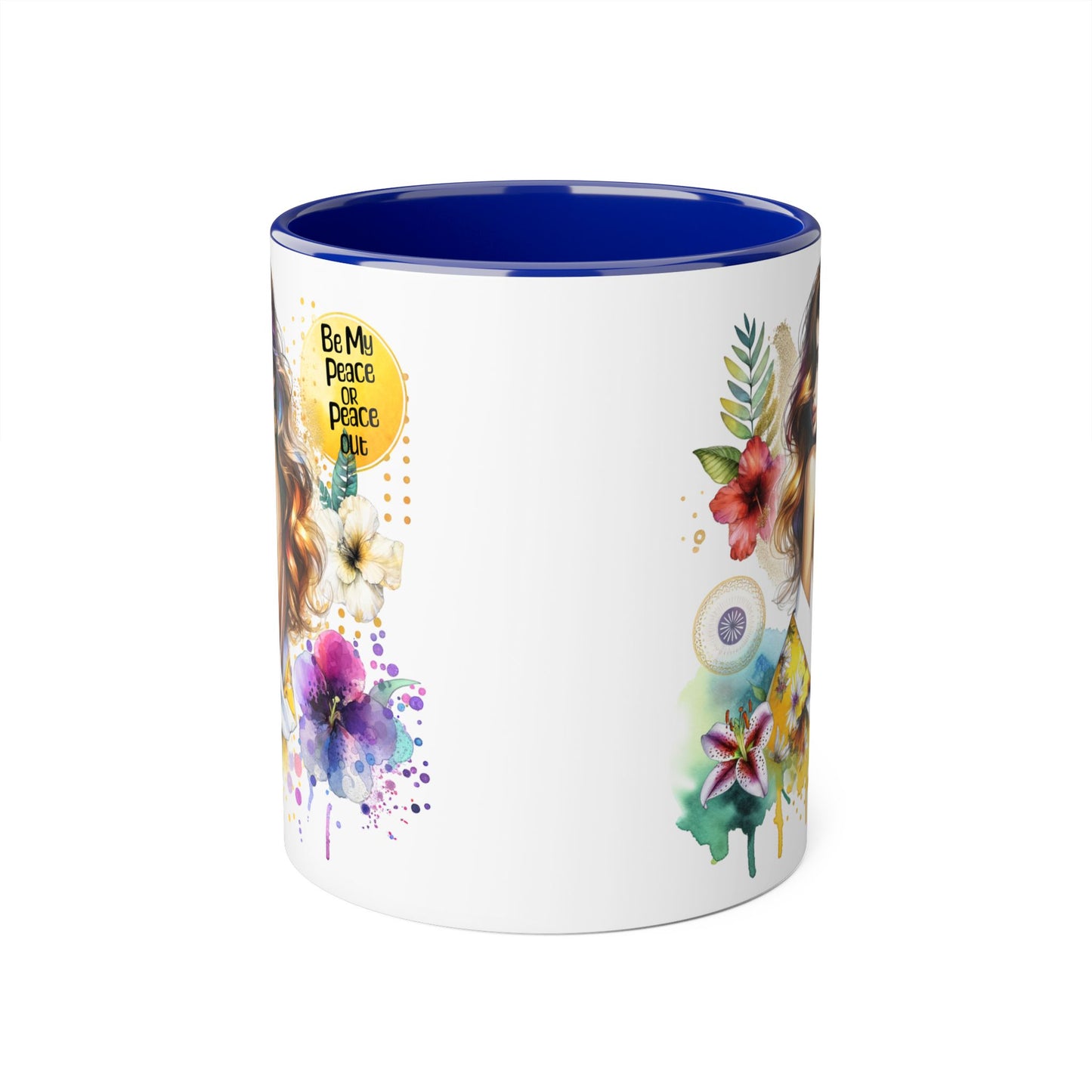Mug - Be My Peace or Peace Out Accent Mug 11oz