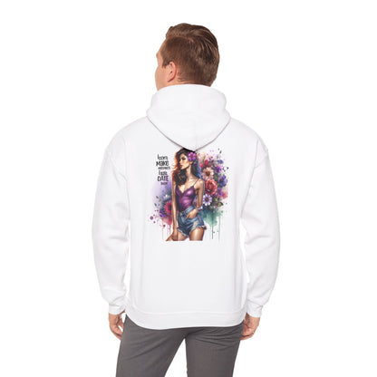 I Don`t Make Mistakes, I Just Date Them Colorful Floral Hooded Sweatshirt - Perfect for Casual Wear, Gifts, Spring Celebrations, Beach Days, and Cozy Evenings