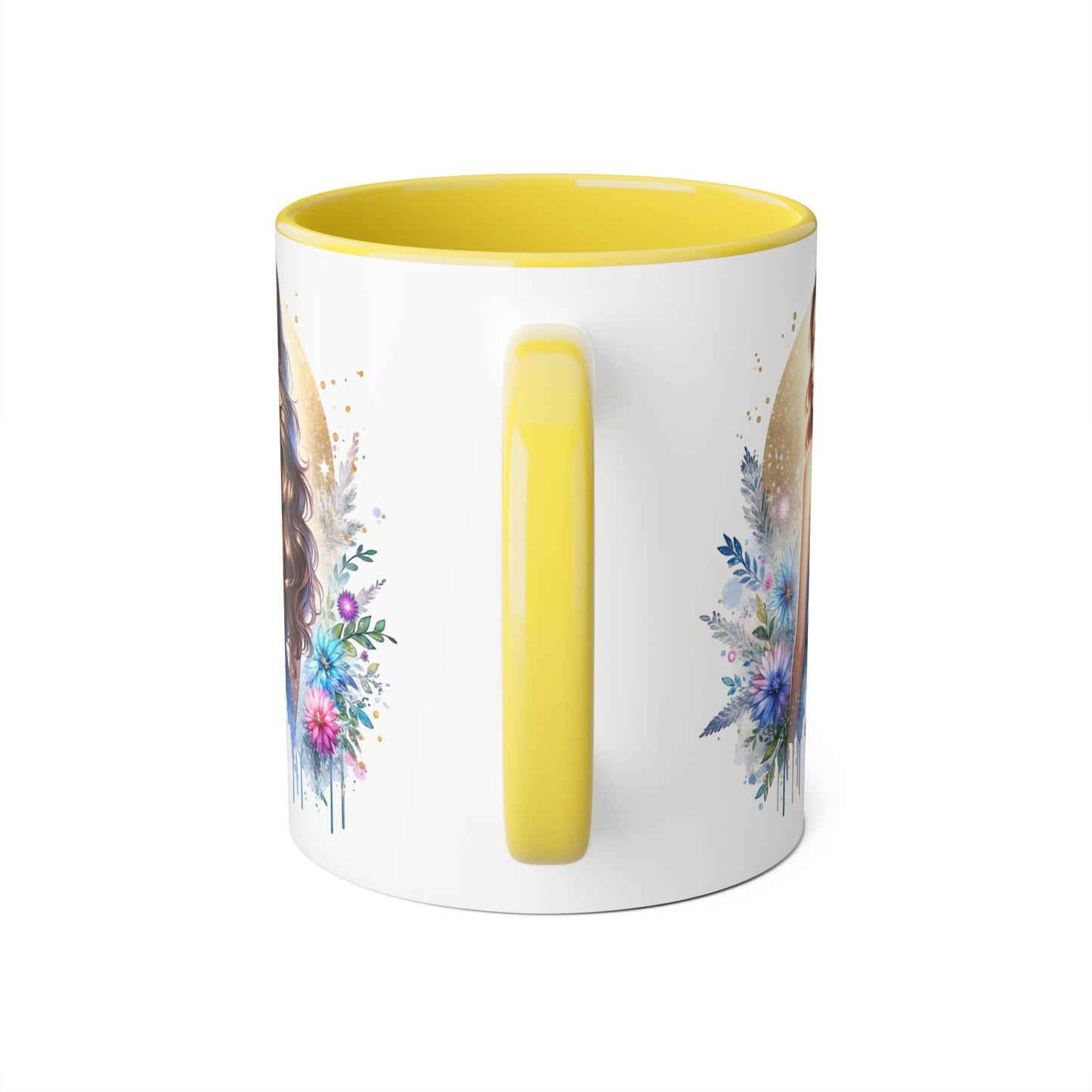 Straight Outta Divorced Humoristic Floral Accent Mugs - Unique Gift for Coffee Lovers, Home Decor, Birthday Gift, Art Mug, Personalized Drinkware