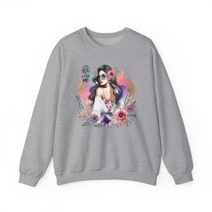 Lost You And Found Me Bohemian Floral Sweatshirt | You Are Beautiful | Cozy Unisex Crewneck for Women, Gift for Her, Casual Wear, Spring Fashion