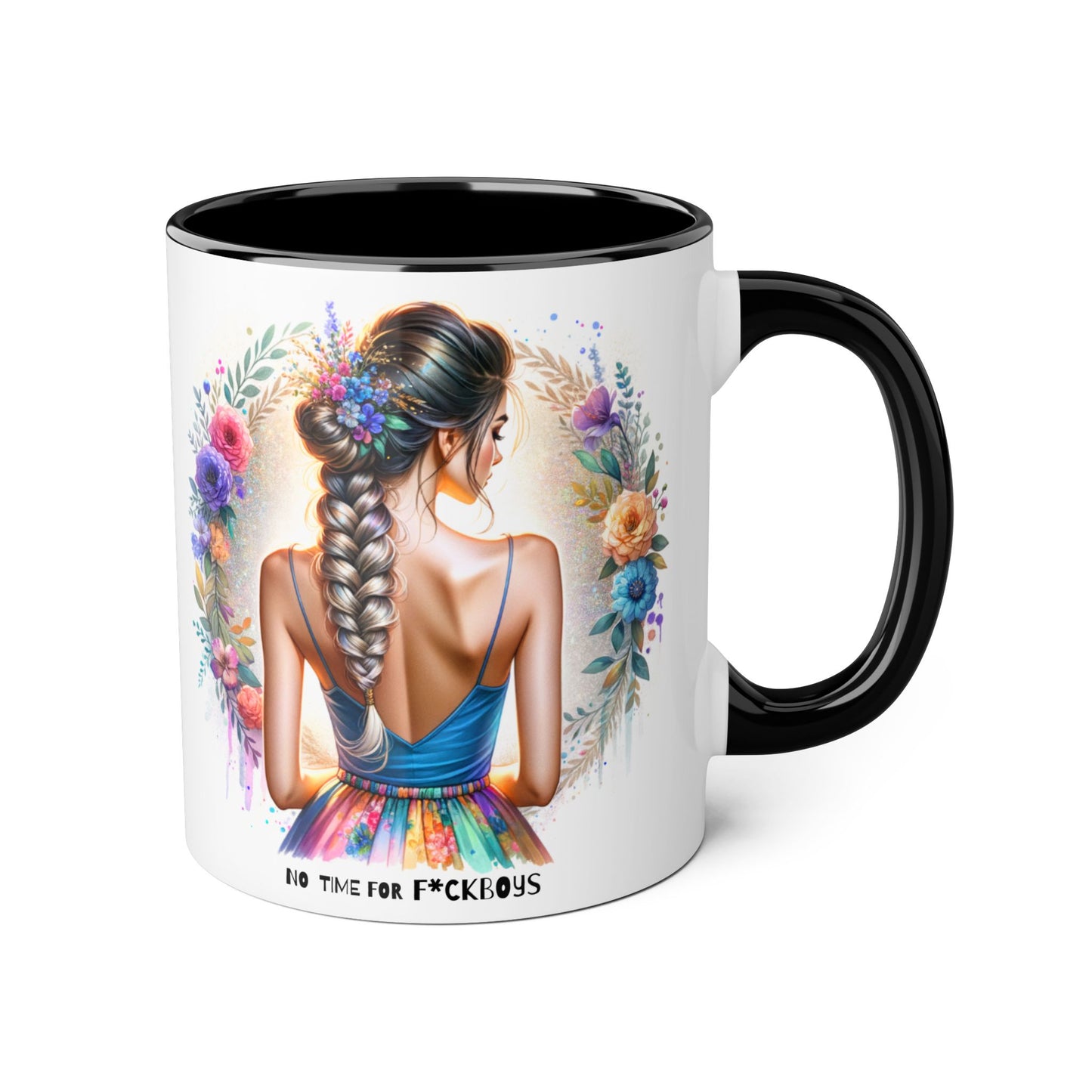 Funny Accent Mug - No Time For F*boys 11oz